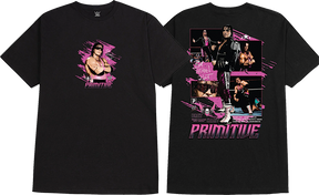 PRIMITIVE WWE HITMAN SS TSHIRT SMALL BLACK