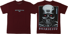 PRIMITIVE MACHINE SS TSHIRT SMALL BURGUNDY