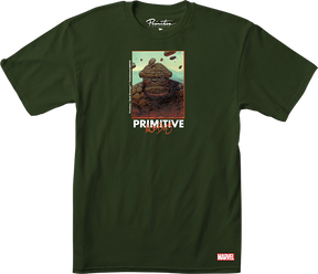 PRIMITIVE MARVEL THE THING SS TSHIRT SMALL MILITARY GRN