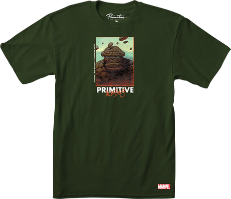 PRIMITIVE MARVEL THE THING SS TSHIRT SMALL MILITARY GRN