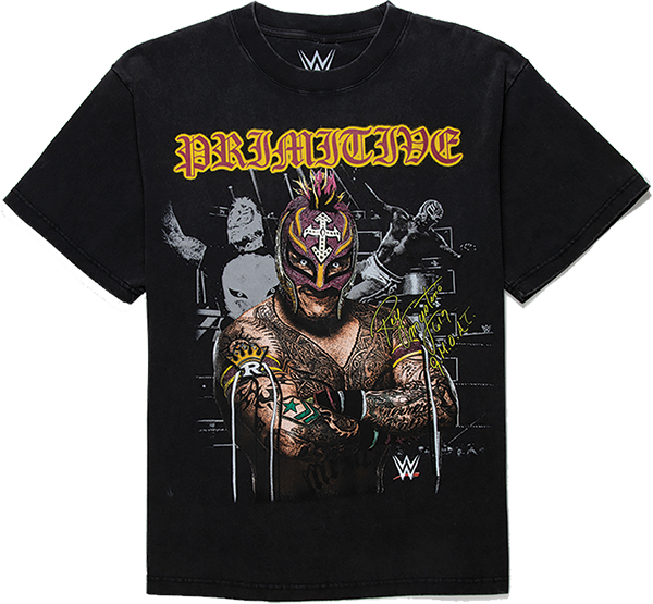 PRIMITIVE WWE MYSTERIO HEAVYWEIGHT SS TSHIRT SMALL BLACK
