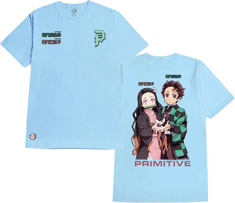 PRIMITIVE NEZUKO KAMADO SS TSHIRT SMALL POWDER BLU