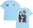 PRIMITIVE NEZUKO KAMADO SS TSHIRT LARGE  POWDER BLU