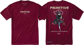 PRIMITIVE NARUTO ITACHI UCHIHA SS TSHIRT SMALL BURGUNDY