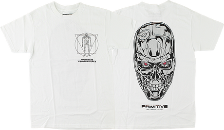 PRIMITIVE SKYNET SS TSHIRT SMALL WHITE