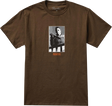 PRIMITIVE SLASHER SS TSHIRT SMALL-BROWN