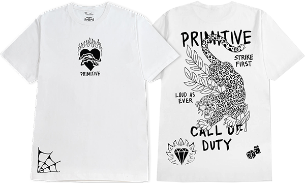 PRIMITIVE TASK FORCE SS TSHIRT SMALL WHITE
