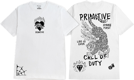 PRIMITIVE TASK FORCE SS TSHIRT MEDIUM WHITE