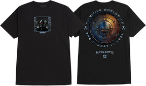 PRIMITIVE THREAT IS REAL SS TSHIRT MEDIUM BLACK