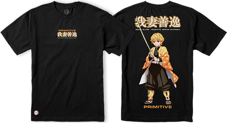 PRIMITIVE ZENITSU AGATSUMA SS MEDIUM BLACK