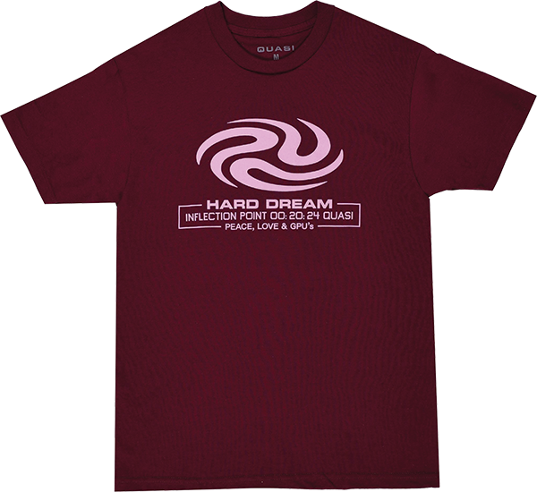 QUASI HARD DREAM SS LARGE  BURGUNDY