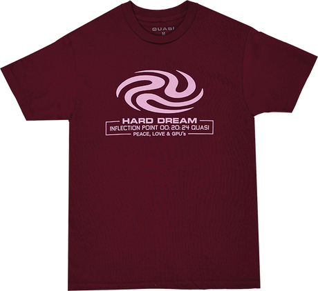 QUASI HARD DREAM SS XLARGE  BURGUNDY