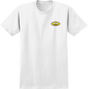 REAL OVAL SMALL LOGO SS SMALL WHT/YEL