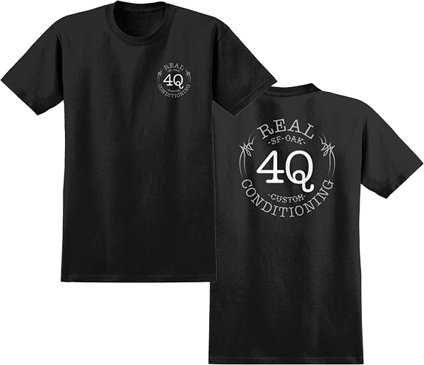 REAL 4Q SS TSHIRT LARGE BLACK