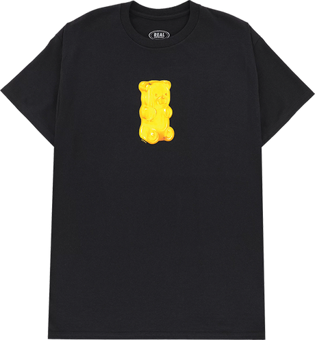 REAL FUN BEAR SS TSHIRT SMALL BLACK