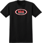 REAL OVAL SS TSHIRT L-BLACK/BLACK TONAL