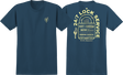 REAL ON LOCK SS TSHIRT SMALL BLUE DUSK