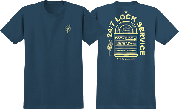 REAL ON LOCK SS TSHIRT SMALL BLUE DUSK