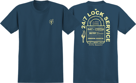 REAL ON LOCK SS TSHIRT SMALL BLUE DUSK