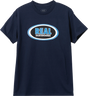 REAL OVAL SS TSHIRT SMALL NAVY BLU BLK WHT