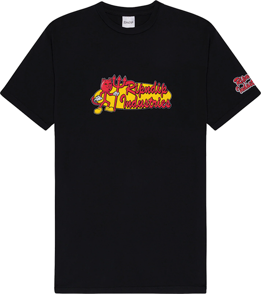 RIPNDIP INDUSTRIES SS TSHIRT MEDIUM VINTAGE BLACK