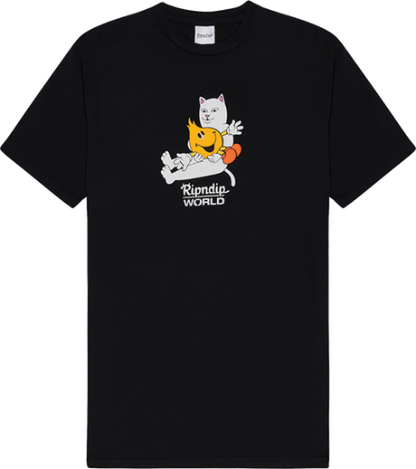 RIPNDIP NERM HEART FLAMEBOY SS TSHIRT MEDIUM VINTAGE BLACK