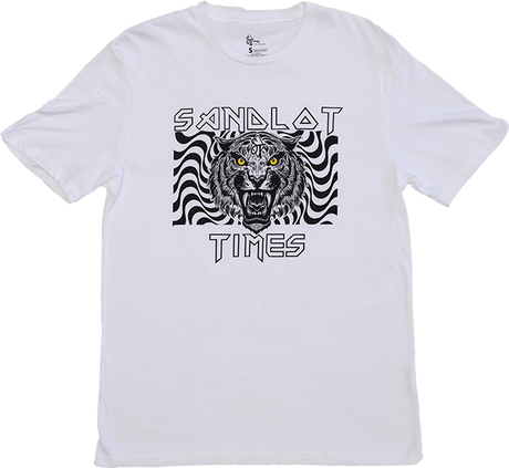 SANDLOT TIMES PSYCH'D SS TSHIRT SMALL WHITE