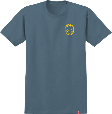 SPITFIRE LIL BIGHEAD SS TSHIRT SMALL BLUE/YEL