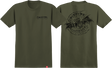 SPITFIRE BATWING CLASSIC SS TSHIRT SMALL MILITARY GREEN/BLACK