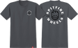 SPITFIRE BIGHEAD CLASS TSHIRTIC SS TSHIRT SMALL CHARCOAL/BLK/WHT