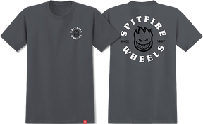 SPITFIRE BIGHEAD CLASS TSHIRTIC SS TSHIRT SMALL CHARCOAL/BLK/WHT