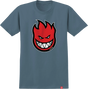 SPITFIRE BIGHEAD FILL SS TSHIRT XL-INDIGO BLUE/RED/BLK/WHT