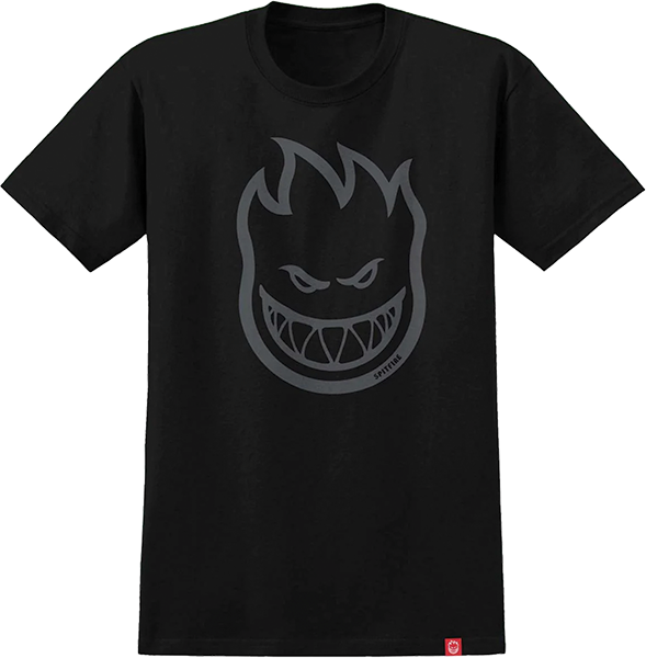 SPITFIRE BIGHEAD SS TSHIRT SMALL BLK/GRY