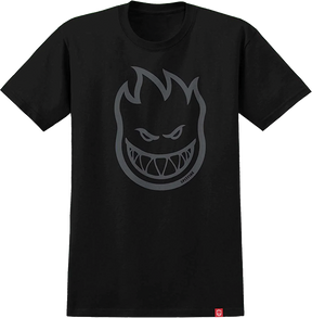 SPITFIRE BIGHEAD SS TSHIRT SMALL BLK/GRY