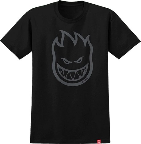 SPITFIRE BIGHEAD SS TSHIRT SMALL BLK/GRY