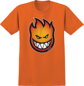SPITFIRE BIGHEAD FILL SS TSHIRT SMALL ORG GOLD RED