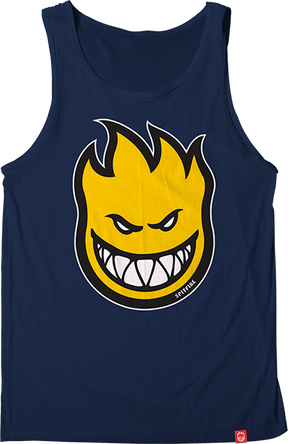 SPITFIRE BIGHEAD FILL  TANK TOP SMALL NAVY/YEL