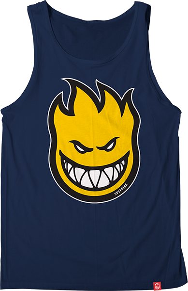 SPITFIRE BIGHEAD FILL  TANK TOP SMALL NAVY/YEL