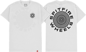 SPITFIRE CLASS TSHIRTIC 87 SWIRL SS TSHIRT SMALL WHT/BLK