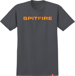 SPITFIRE CLASSIC '87 SS TSHIRT MEDIUM CHARCOAL/GOLD/RED