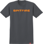 SPITFIRE CLASSIC '87 SS TSHIRT XLARGE CHARCOAL/GOLD/RED