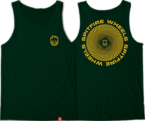 SPITFIRE CLASS TSHIRTIC VORTEX TANK TOP SMALL FOREST/GOLD
