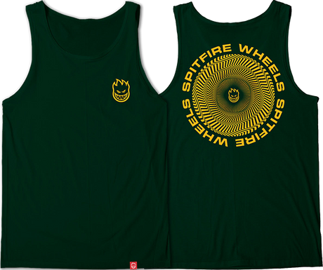 SPITFIRE CLASS TSHIRTIC VORTEX TANK TOP SMALL FOREST/GOLD