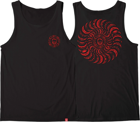 SPITFIRE CLASS TSHIRTIC SWIRL PAISLEY TANK M-BLACK/RED