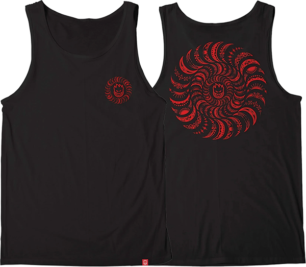 SPITFIRE CLASS TSHIRTIC SWIRL PAISLEY TANK L-BLACK/RED