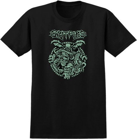 SPITFIRE DEMONGATE GLOW SS TSHIRT SMALL-BLACK