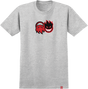 SPITFIRE ETERNAL FILL SS TSHIRT LARGE HEATHER GREY/RED/BLK/WHT