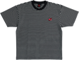 SPITFIRE ETERNAL EMB STRIPE SS S-BLK/WHT/RED/WHT/BLK