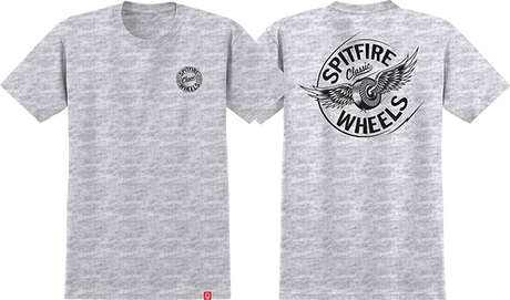 SPITFIRE FLYING CLASS TSHIRTIC SS TSHIRT SMALL ASH/BLK