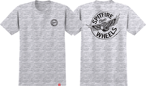 SPITFIRE FLYING CLASS TSHIRTIC SS TSHIRT MEDIUM ASH/BLK